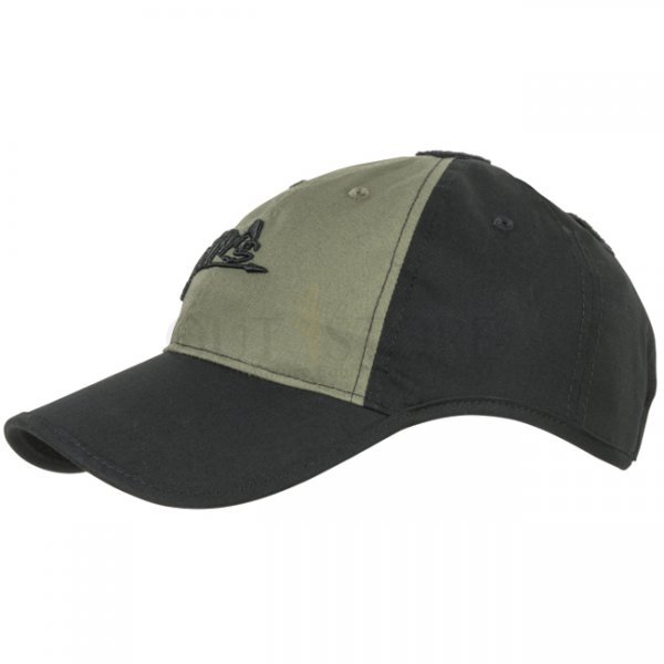 Helikon Logo Cap - Black / Olive Green B