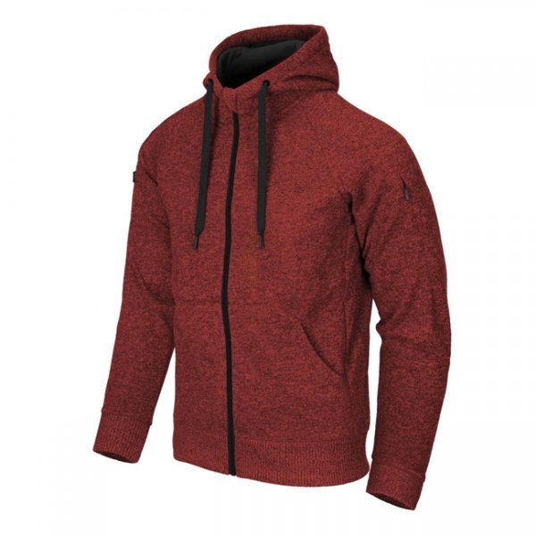 Helikon Covert Tactical Hoodie FullZip - Melange Red - 2XL