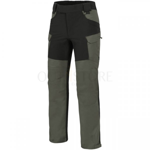 Helikon Hybrid Outback Pants Duracanvas - Taiga Green / Black - S - XLong