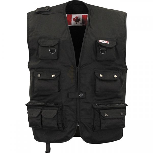 FoxOutdoor Heavy Outdoor Vest - Black - XL