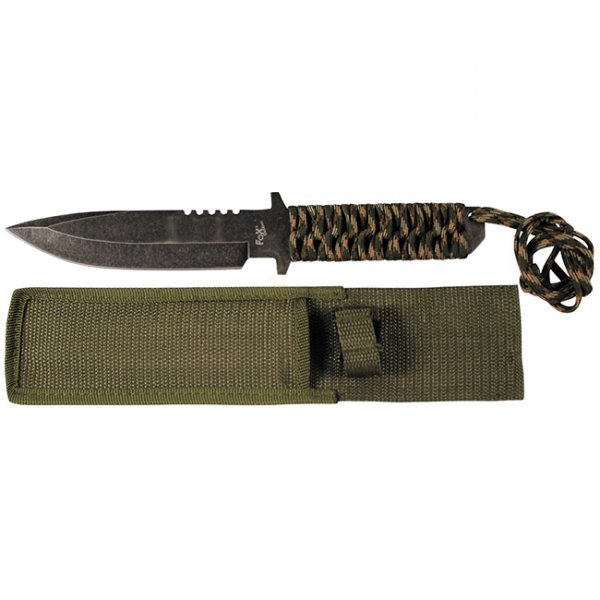 FoxOutdoor Wrapped Handle Knife - Camo