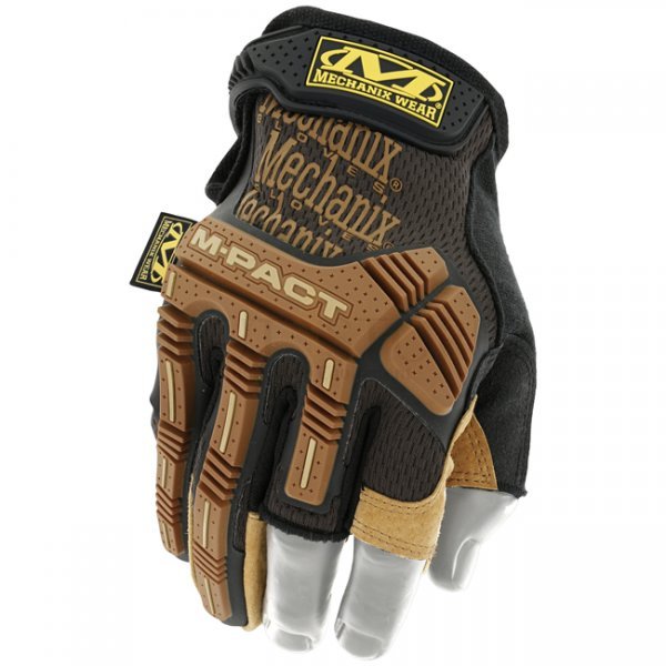 Mechanix M-Pact Framer Leather Gloves - Brown - M