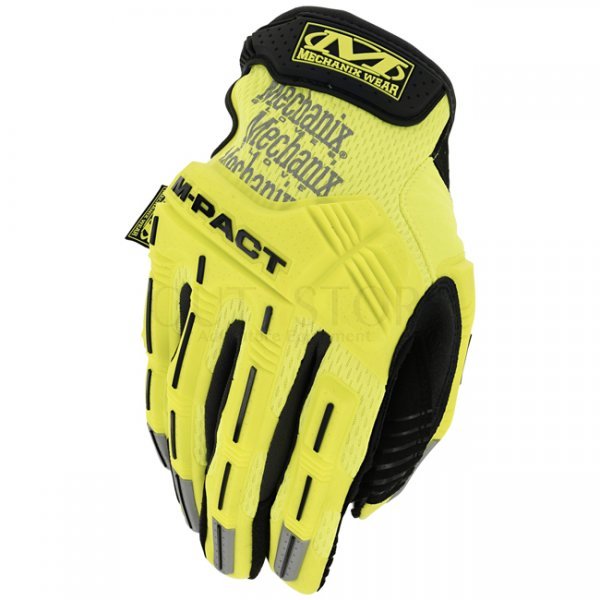 Mechanix M-Pact Hi-Viz Gloves - Yellow - L