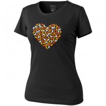 Helikon Women's T-Shirt Chameleon Heart - Black - M