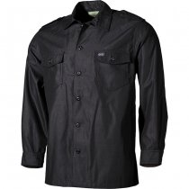 MFH US Shirt Long Sleeve - Black
