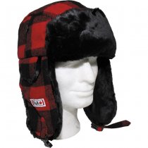 FoxOutdoor Lumberjack Fur Hat - Red - XL