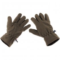MFH Fleece Gloves 3M Thinsulate - Olive - M