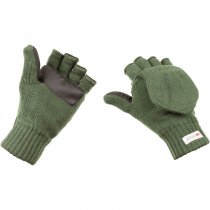 MFH Knitted Glove-Mittens 3M Thinsulate - Olive - L