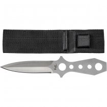 FoxOutdoor Throwing Knife Double Edged - Silver
