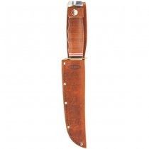 Ka-Bar Stacked Leather Handle Bowie Knife