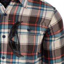 Helikon Greyman Shirt Nylon Sorona Blend - Moss Green Checkered - XS