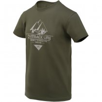 Helikon T-Shirt Outback Life - Taiga Green - 2XL