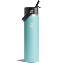 Hydro Flask Wide Mouth Insulated Water Bottle & Flex Straw Cap 24oz