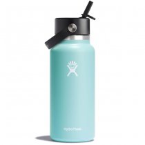 Hydro Flask Wide Mouth Insulated Water Bottle & Flex Straw Cap 32oz